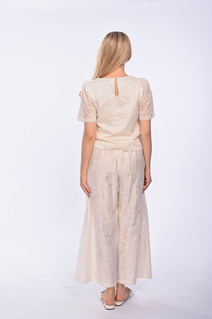 MARIAH - babydoll short sleeve top