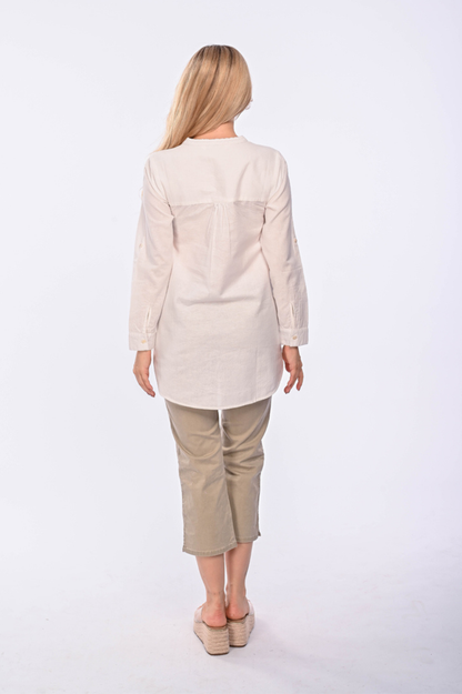 CATALEYA - long sleeve embroidered tunic