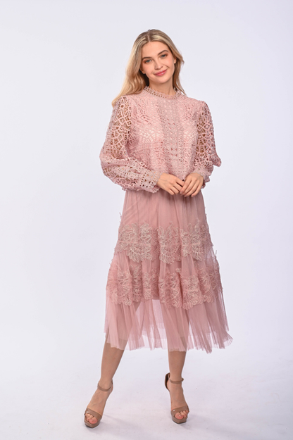 PAIGE - Long Sleeve lace blouse