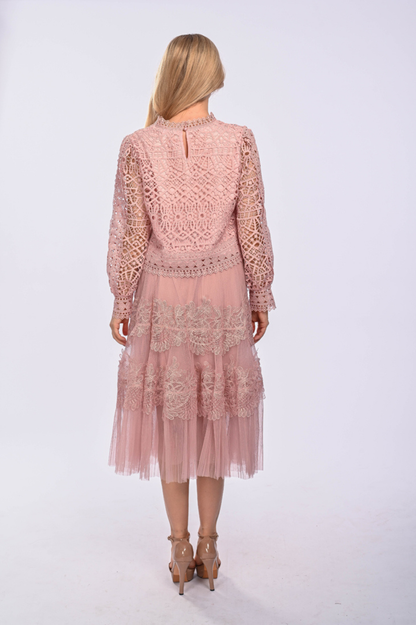 PAIGE - Long Sleeve lace blouse