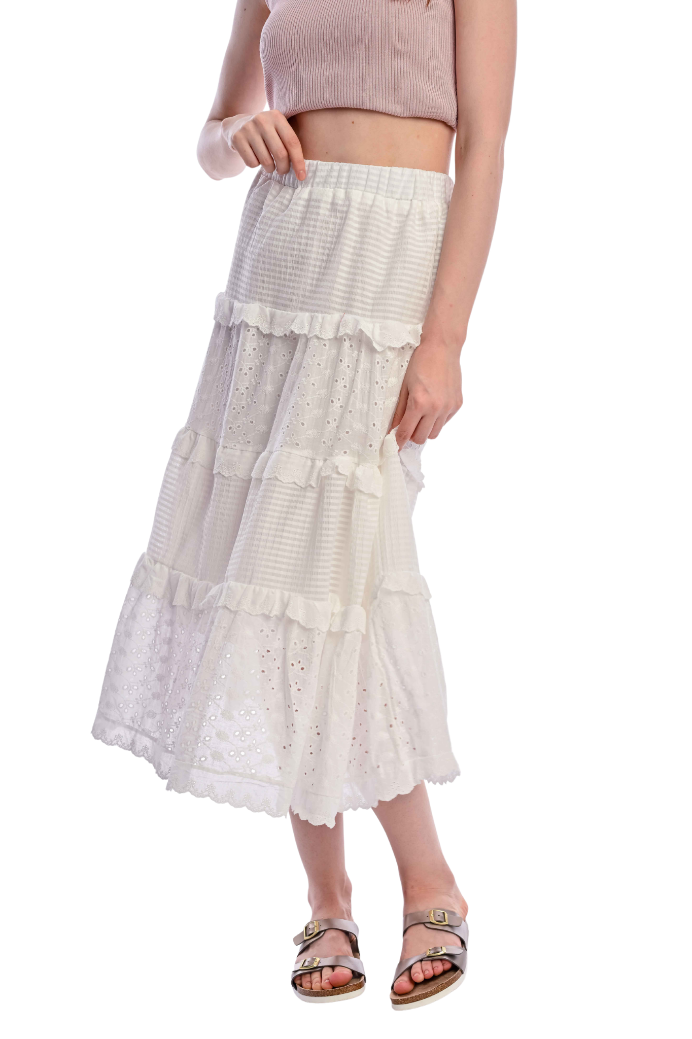 SOMERSET BAY - SARAH LONG TIERED SKIRT