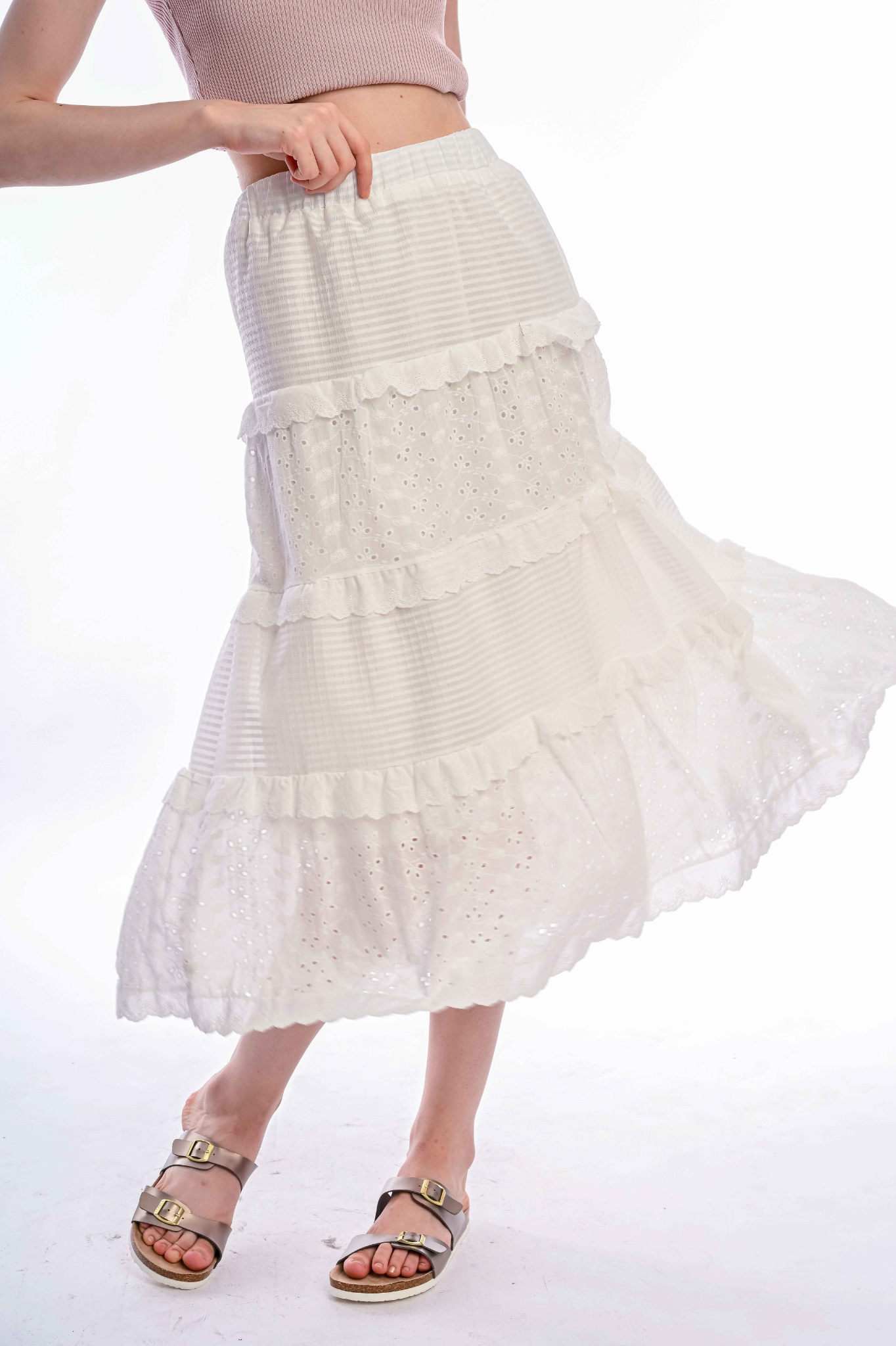 SOMERSET BAY - SARAH LONG TIERED SKIRT