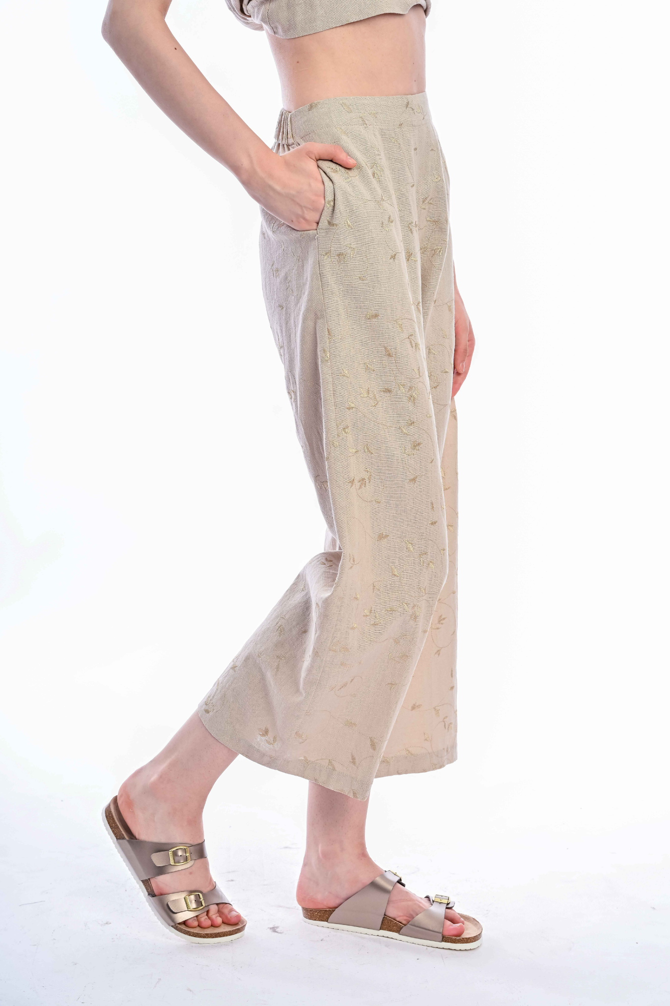 SOMERSET BAY - HANNAH WIDE LEG LINEN PANTS