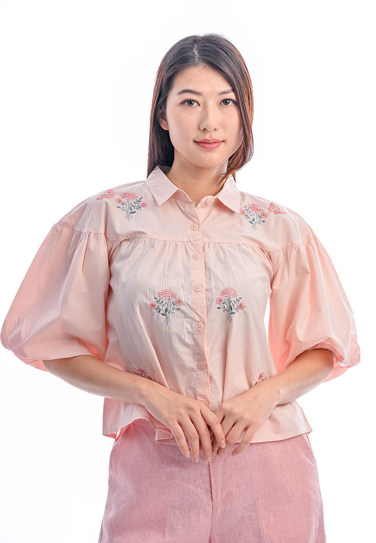 Somerset Bay - Serena Embroidered Blouse