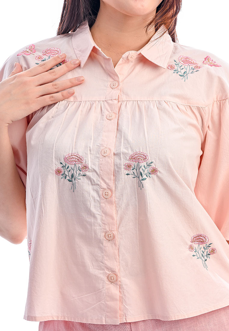 Somerset Bay - Serena Embroidered Blouse