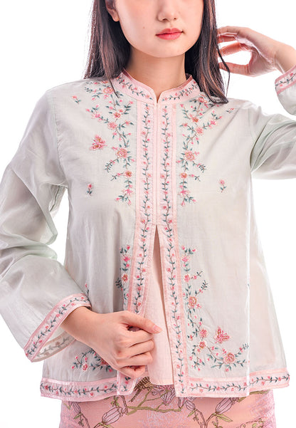 Somerset Bay - Francesca Embroidered Long Sleeve Jacket Blouse