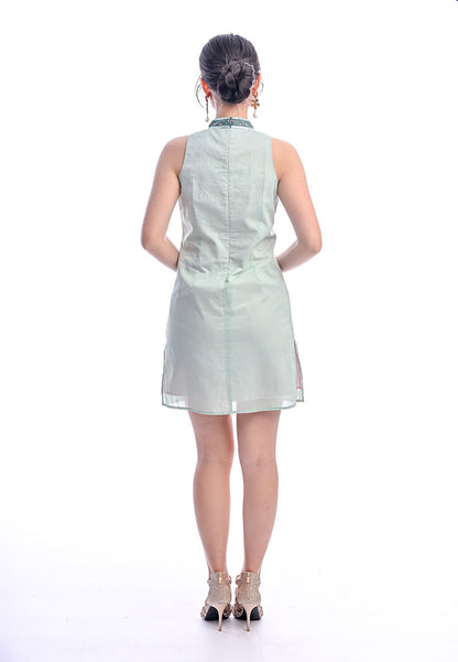 Somerset Bay - VIOLET HALTER EMBROIDERED SHORT DRESS