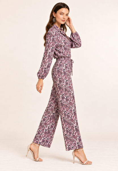 East India Company - Noel Printed Wide Leg Long Pants