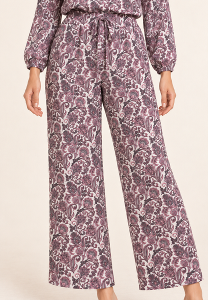 East India Company - Noel Printed Wide Leg Long Pants