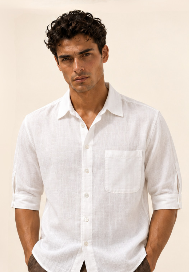 East India Company - Men’s Long-Sleeve Chest-Pocket Shirt