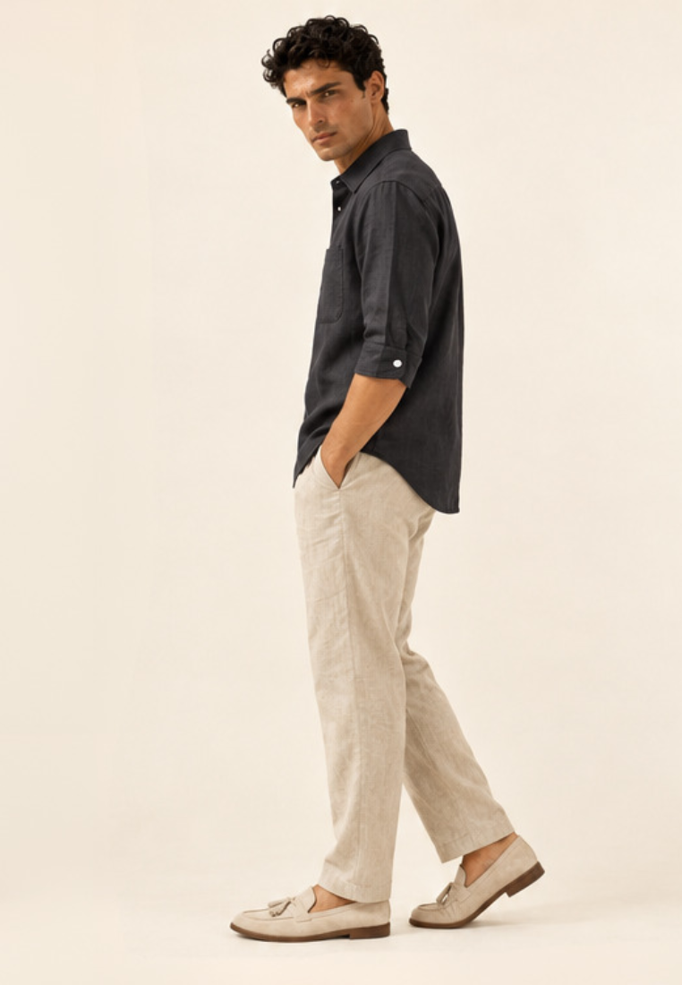 East India Company - Men’s Long-Sleeve Chest-Pocket Shirt