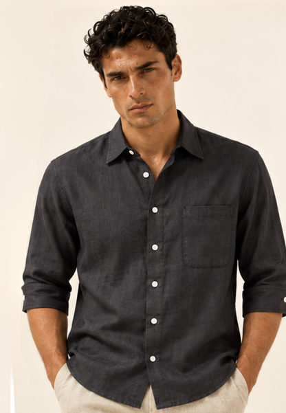 East India Company - Men’s Long-Sleeve Chest-Pocket Shirt