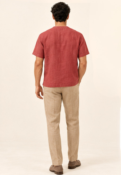 East India Company - Linen-Look Crew Neck Tee