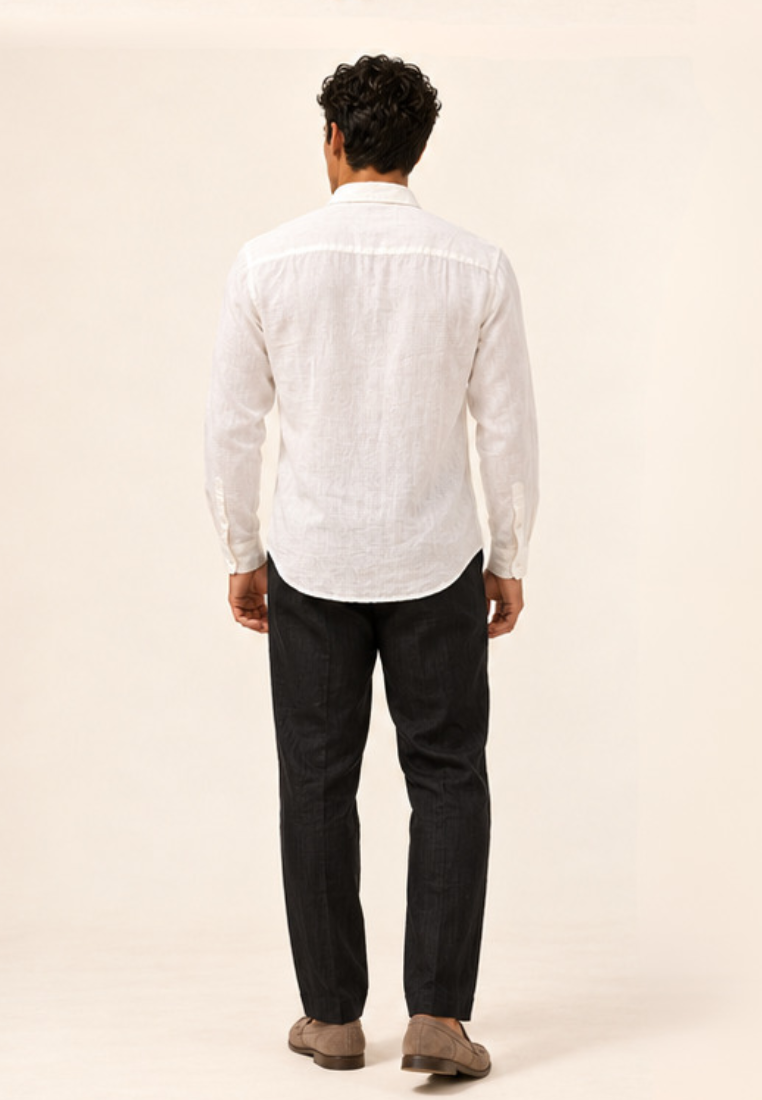 East India Company - Linen-Look Racing Stripe Shirt
