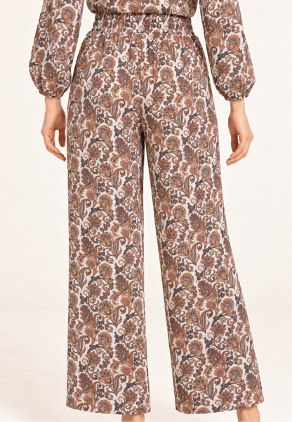 East India Company - Noel Printed Wide Leg Long Pants