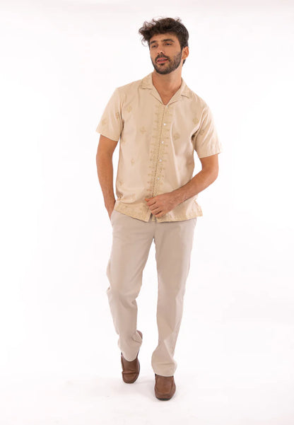 East India Company - Arash Short Sleeve Embroidered Shirt