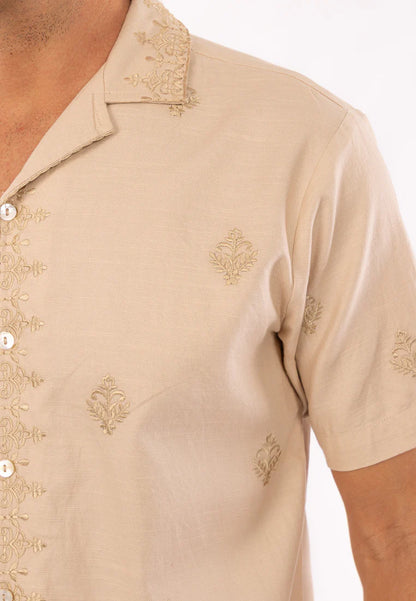 East India Company - Arash Short Sleeve Embroidered Shirt