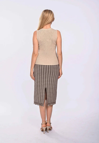 East India Company Arda Machine Knitted Sleeveless Top Raw