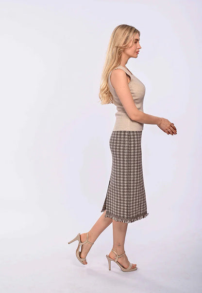 East India Company Arda Machine Knitted Sleeveless Top Raw