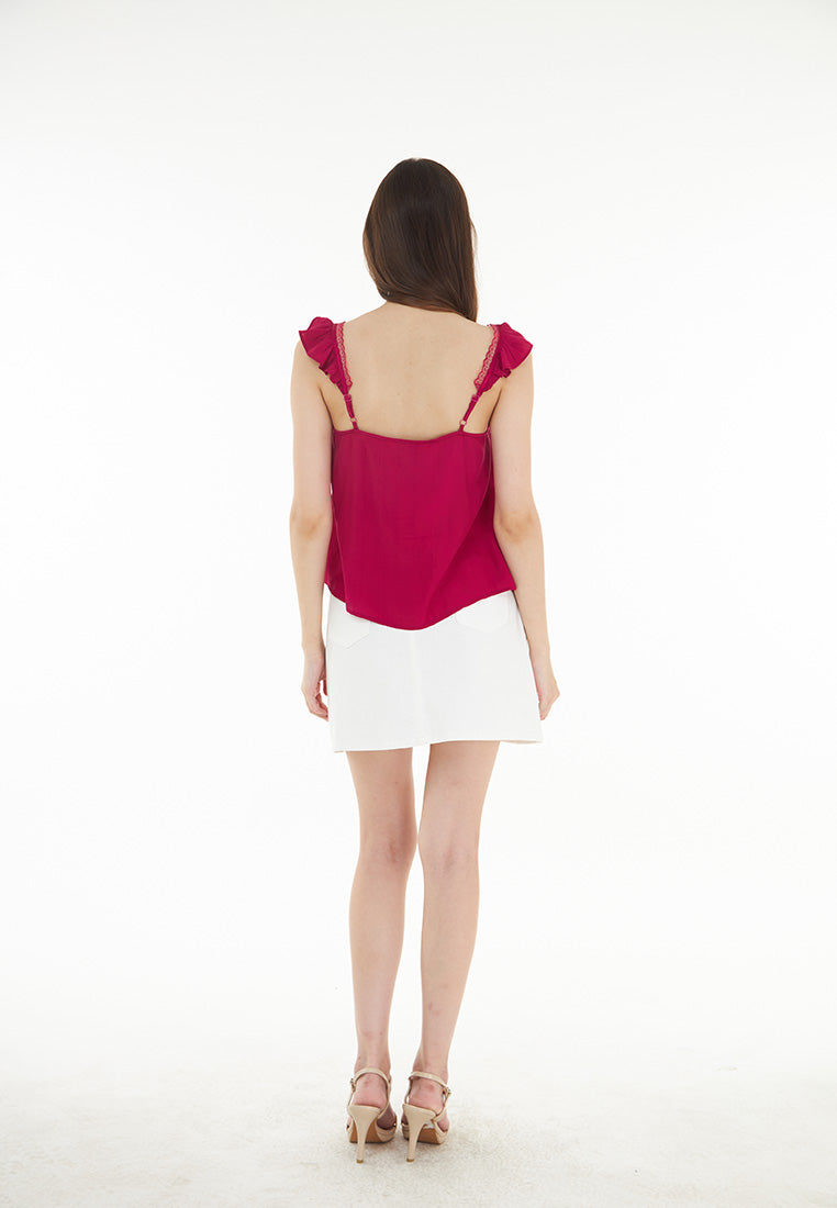 Somerset Bay Annabelle - Frills Spaghetti Top