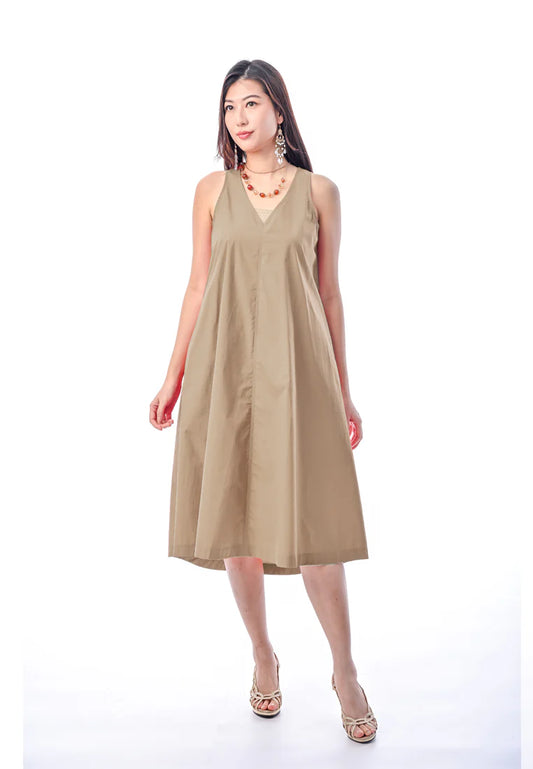 East India Company -Beau, Sleeveless Midi Tent Dress