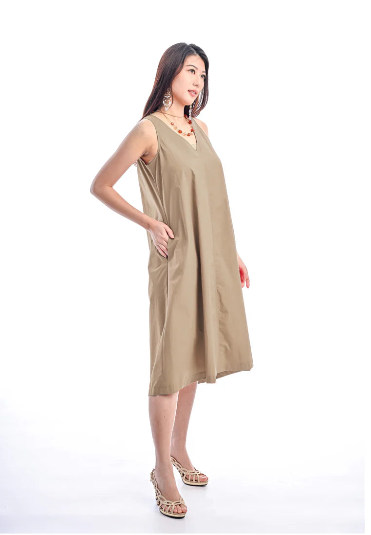 East India Company -Beau, Sleeveless Midi Tent Dress