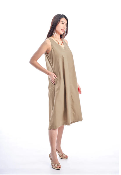 East India Company -Beau, Sleeveless Midi Tent Dress