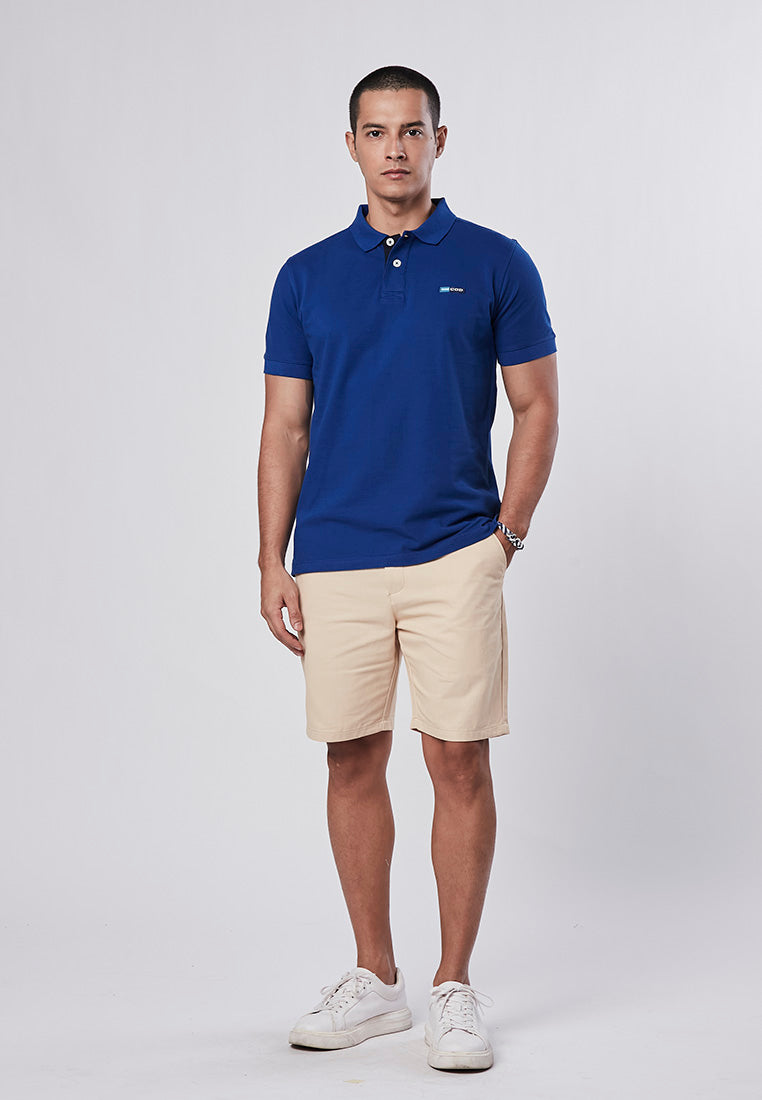 ETHAN - Prewash Slim Fit Bermuda Shorts