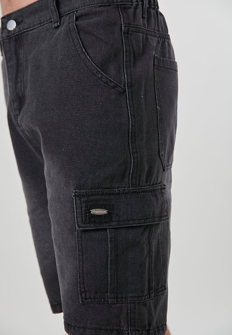 MATEO - Prewashed Cargo Bermuda