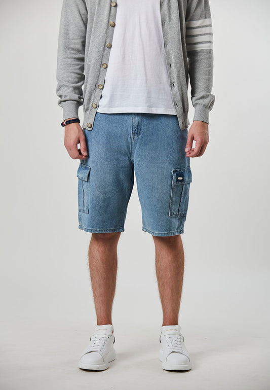 MATEO - Prewashed Cargo Bermuda