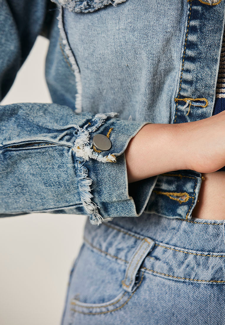 ELISE - Must Have Crop Denim Jacket