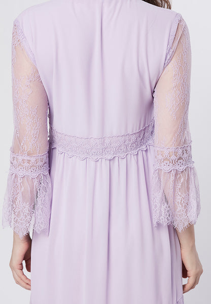 KAYLA - Maxi Chiffon Lace Dress