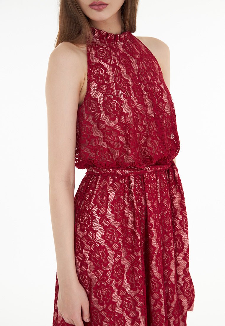 Somerset Bay Alivia - Halter Lace Maxi Dress