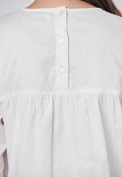 ALIVIA - Signature Embroidered Blouse with Lace