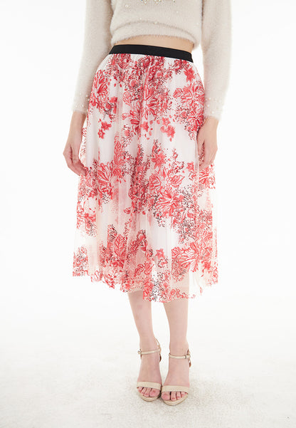 Somerset Bay Laila - Netting Embroidered Sequin Long Skirt