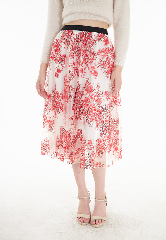 Somerset Bay Laila - Netting Embroidered Sequin Long Skirt