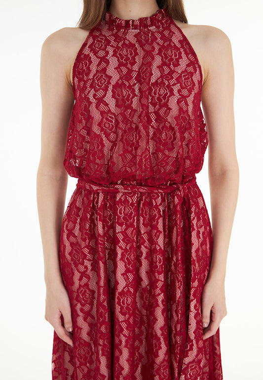 Somerset Bay Alivia - Halter Lace Maxi Dress