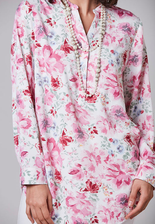 FAITH - Tunic Blouse with Half Placket