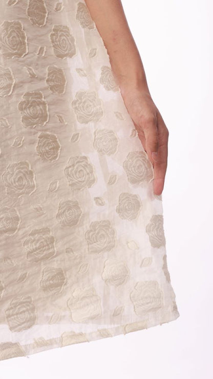 SOMERSET BAY - QUEENIE ORGANZA MIDI FLARE DRESS