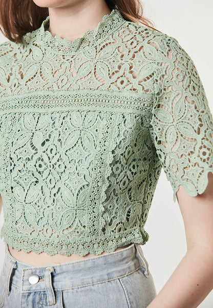 JOANNA - Crop Top in Lace