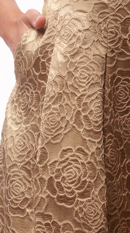 Somerset Bay - LAUREEN Linen Jacquard Midi Dress