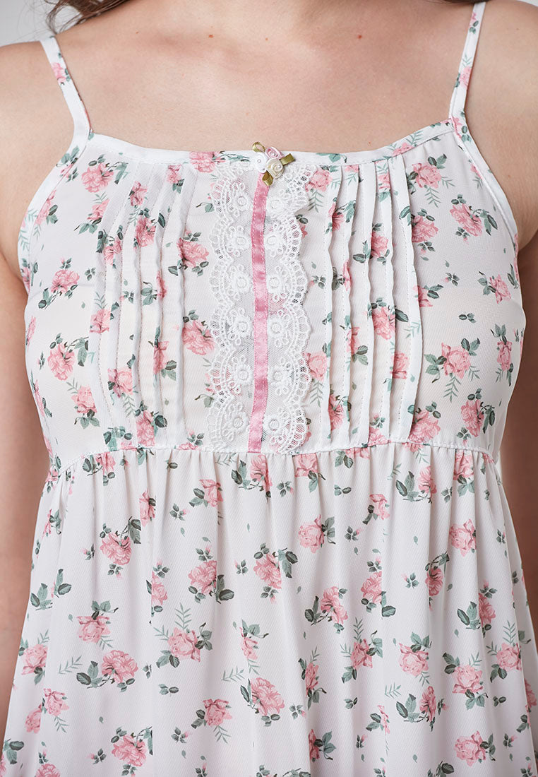 HARLOW - Floral Lace Cami Night Dress