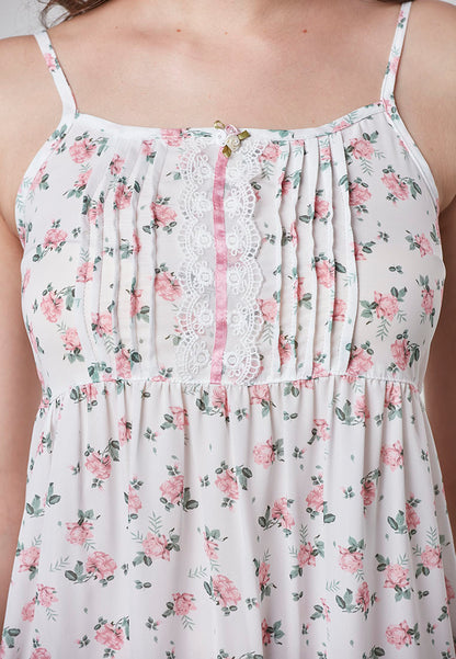 HARLOW - Floral Lace Cami Night Dress