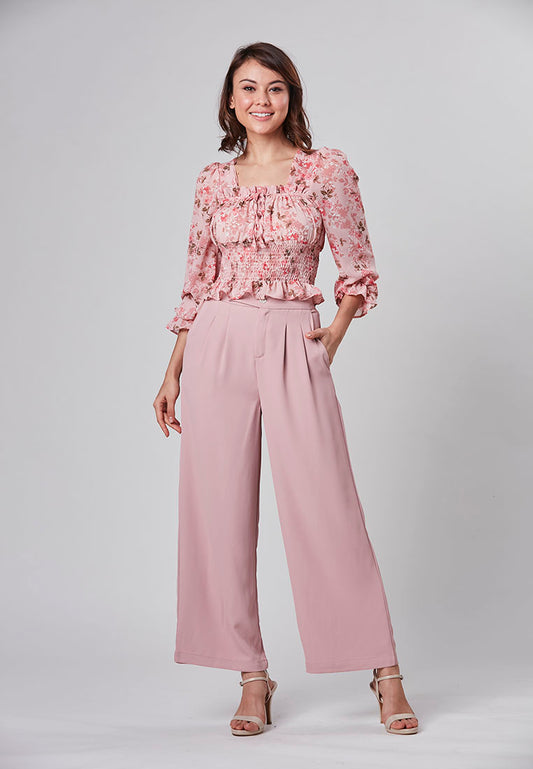 SARAH - Wide Leg Long Pant