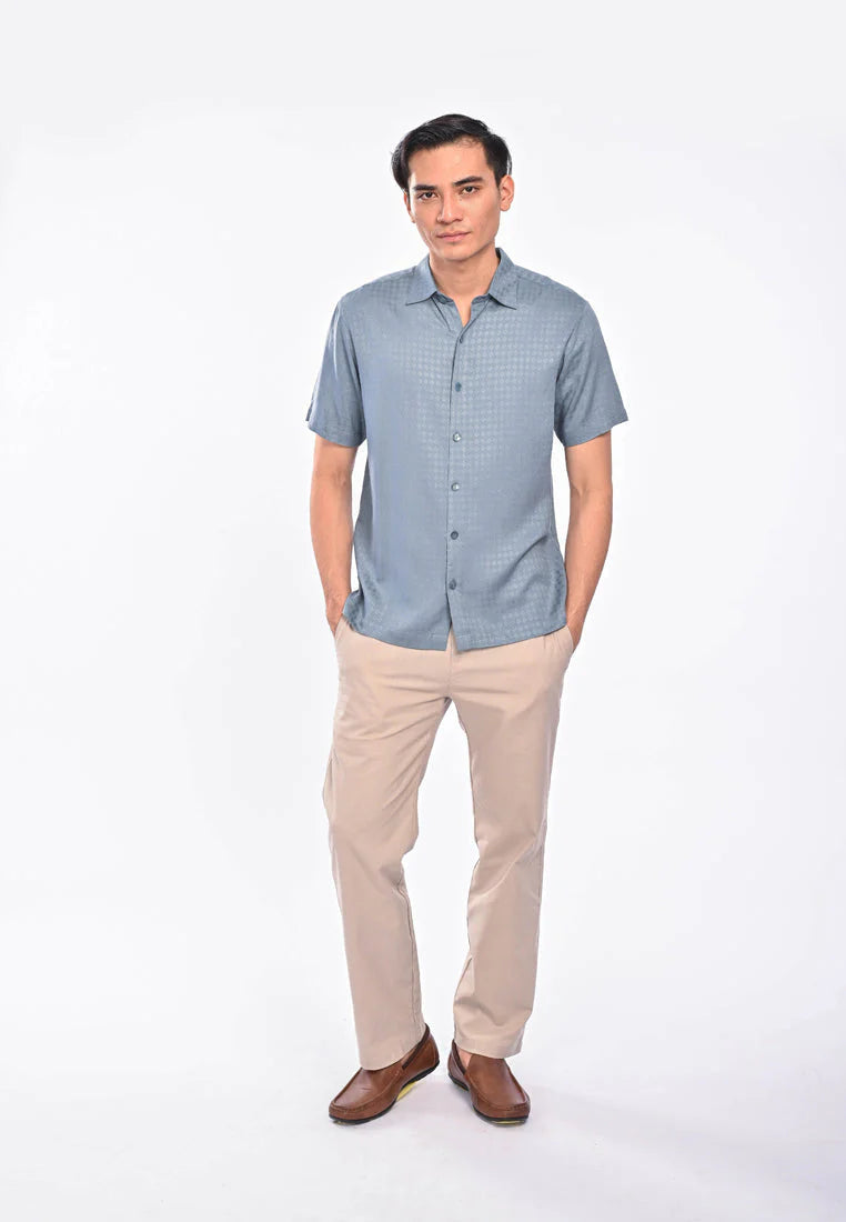 East India Company Faisal Short Sleeve Shirt Grey