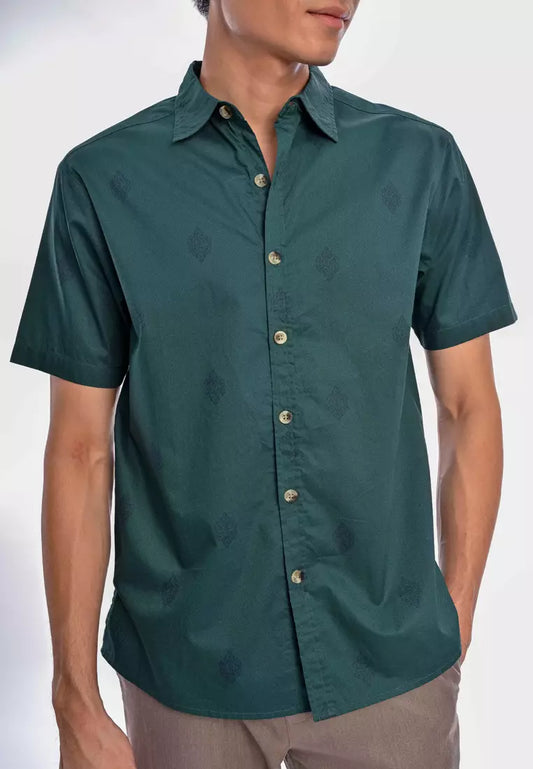 East India Company Faisal Short Sleeve Shirt Green