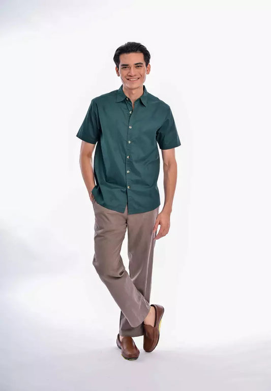 East India Company Faisal Short Sleeve Shirt Green