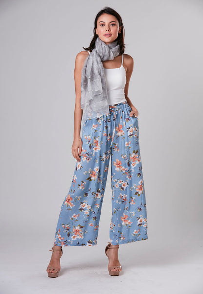 ELLIANA - Rayon Pant Long 2 Front Pockets Wide Leg