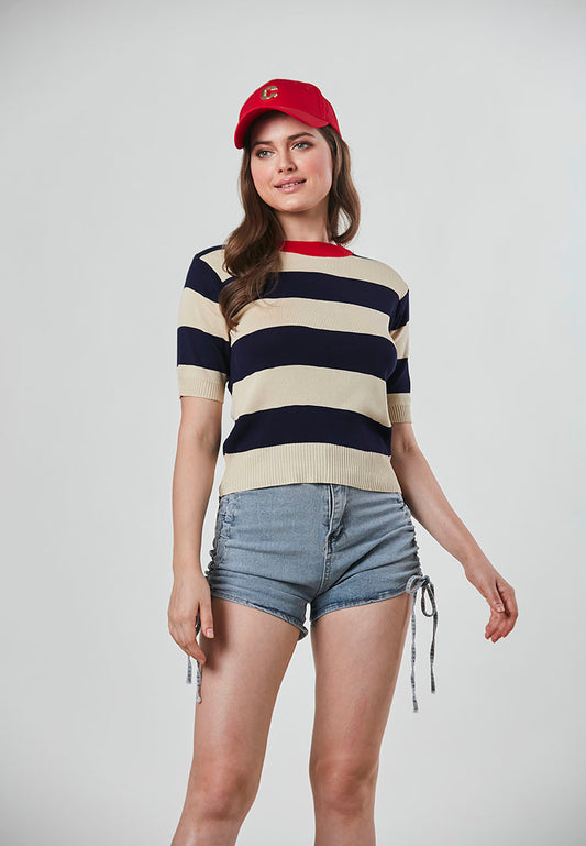 MARIANA - Stripe Crop Top