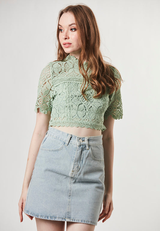 JOANNA - Crop Top in Lace